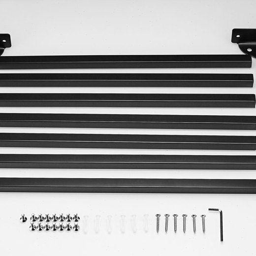 太空铝微波炉架 烤箱架厨房用品置物架 壁挂式单层打孔