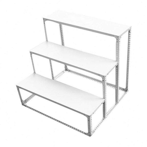 梯形货架展示架台阶梯形置物花架粮油店干货超市拆装组合角铁架