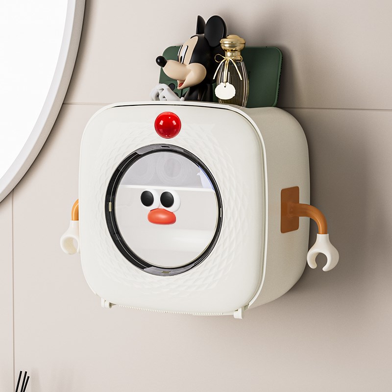 卫生间厕纸盒厕所纸巾盒r卫生纸卷纸抽纸收纳壁挂免打孔防水置物