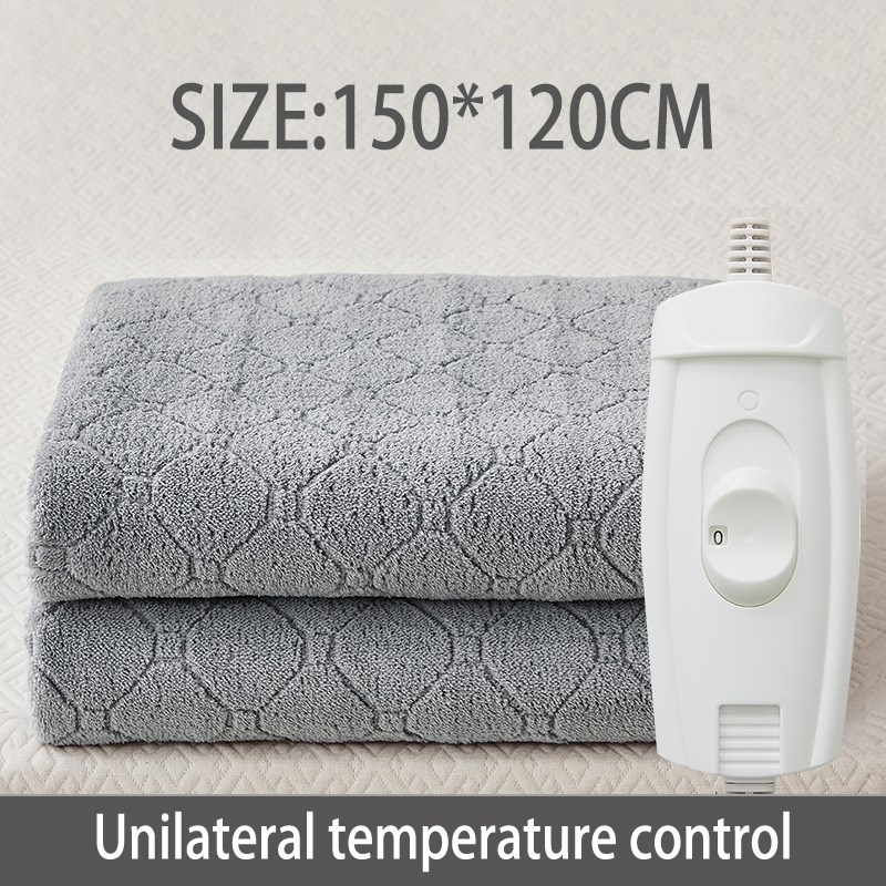 电热毯法兰绒柔软K温暖床垫垫灰色