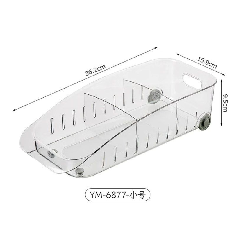 日式新款厨房置物架多功能一体分A格品瓶罐收纳框加长带轮高处置