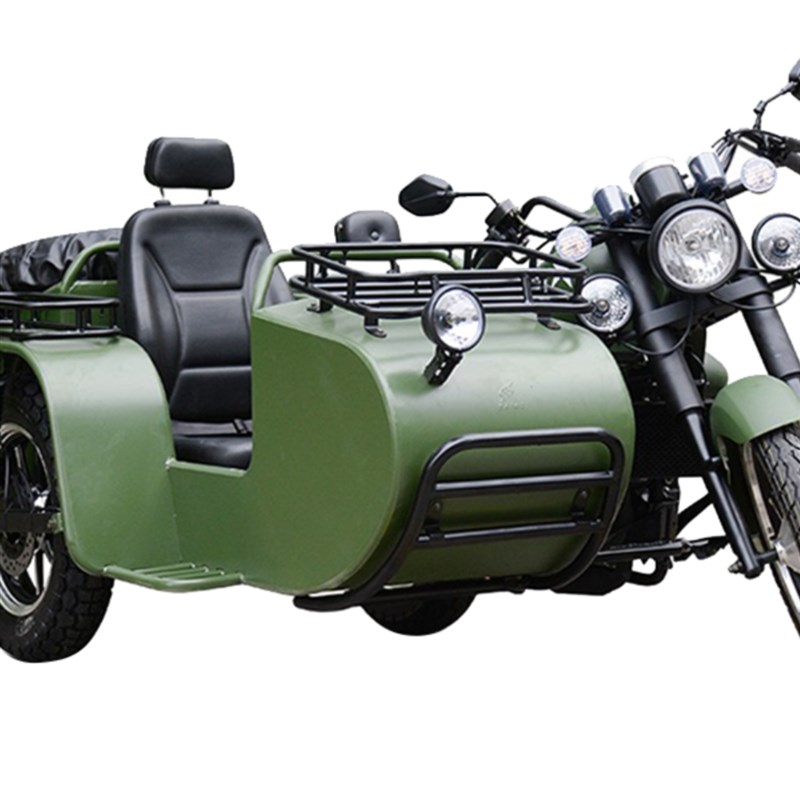 覆古边三轮摩托车300水冷挎斗偏三轮侧三轮侉子摩托车电喷/可上牌