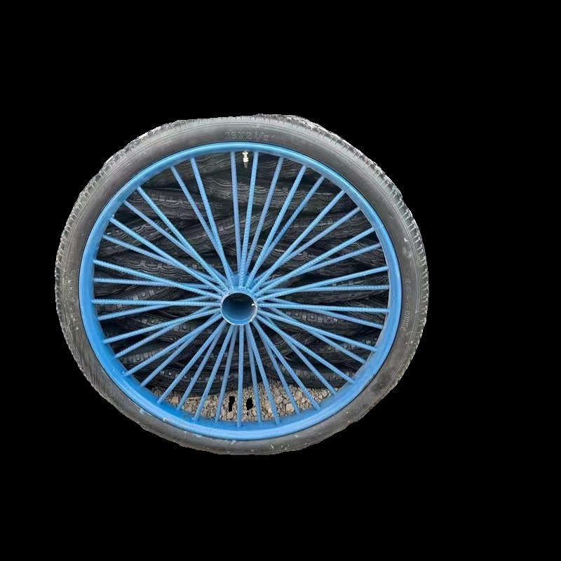 平板车实心轮胎钢筋高载重斗车手推车26型建筑劳动车轮翻斗车轮胎