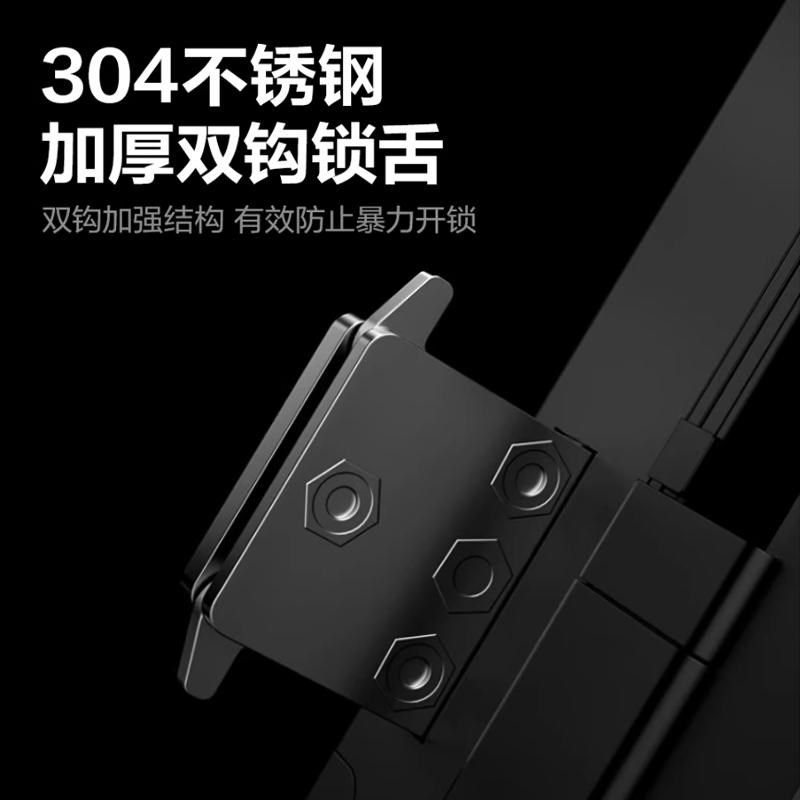 智能电子指纹锁免布线免开孔办公室单双无框有框玻璃门刷卡密码锁