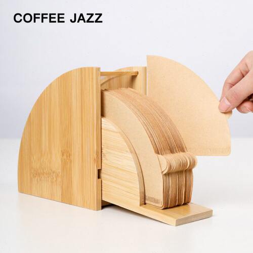 COFFEE JAZZ 滤纸收纳盒手冲咖啡过滤纸防尘盒V60扇形通用滤纸盒