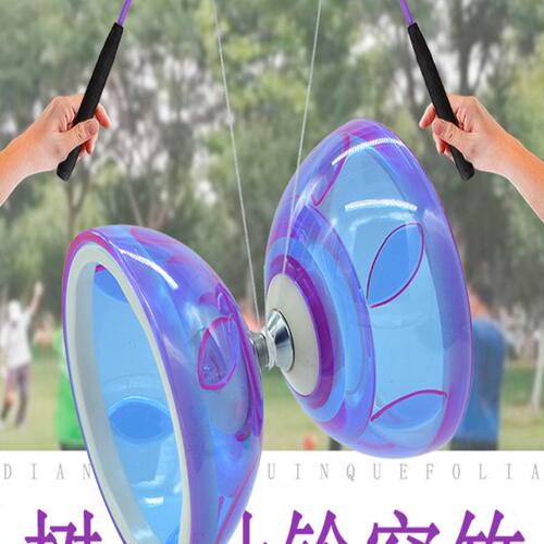 抖空竹树叶铃专卖初学者儿童老人健身双头耐摔扯铃全套大全抖空竹