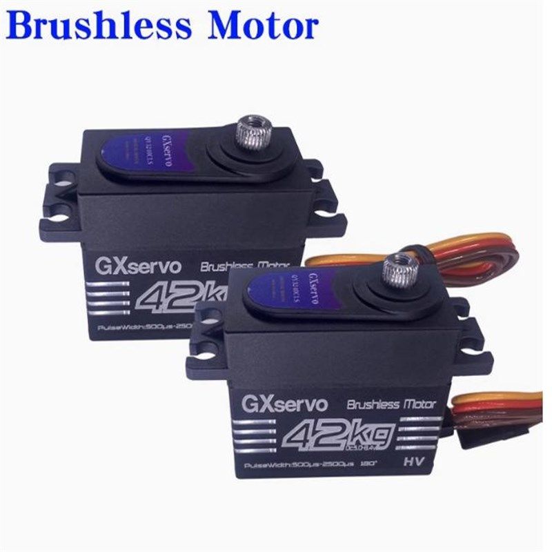 爆款GX功勋大扭力42KG无刷机器人舵机 1:8/1:10模型攀爬车 拖头车