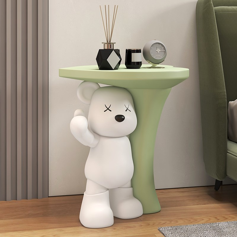 客厅大型暴力熊落地摆件沙发边几茶几电视柜可爱家居饰品乔迁礼物