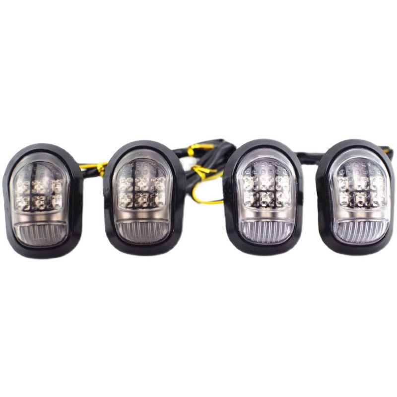 摩托车转向灯12V电动车方向灯排量圆灯转灯机车改装LED指示灯高亮