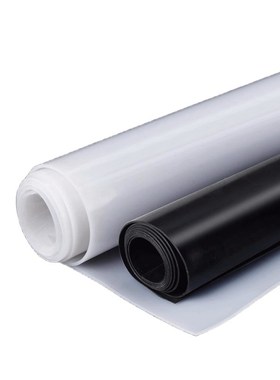 耐高温黑白色硅胶板垫片硅橡胶垫片材密封圈板软胶皮235810mm加工