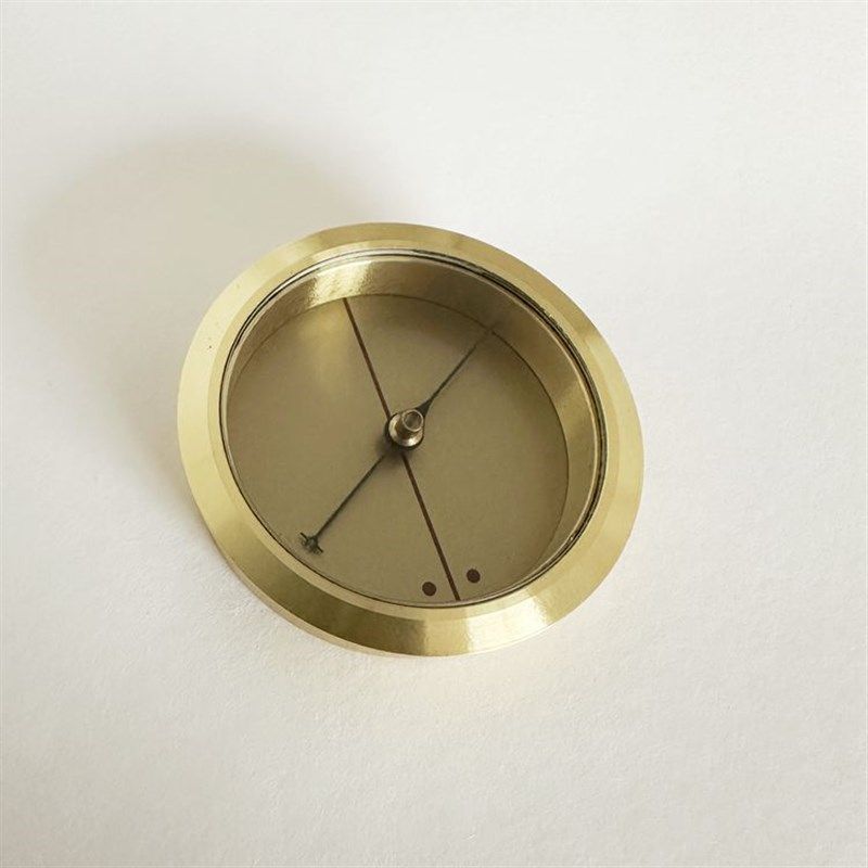 全铜实心强磁玛瑙指针天池高精度罗盘指南针海底一体针3.6厘米