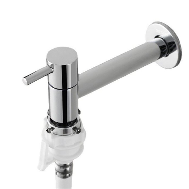 铜洗衣机龙头加长镀铬拖把池4分快开特长快开水龙头水嘴咀黑色