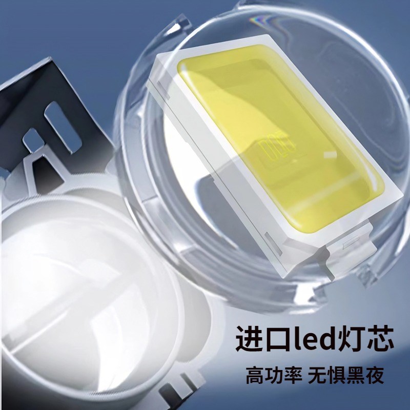 电动摩托车大灯改装LED外置超亮电瓶车灯自行车三轮强光透镜射灯