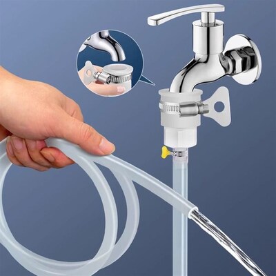 家用水管软管水龙头加长延长管进水硅胶万能接头自来水排水出水管