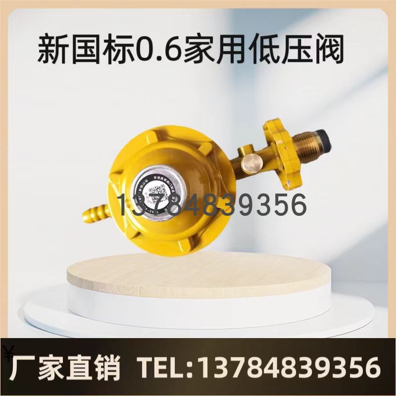 液化气钢瓶减压阀煤气罐新国标0.6阀门家用防漏气自锁低压阀专用