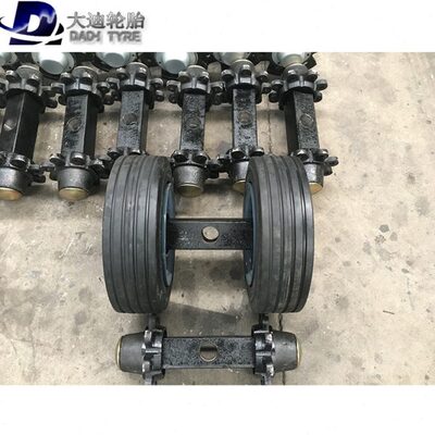 机场拖车车轴轮胎半轴方轴通轴双胎车轴隧道台车龙门吊港口漏斗车