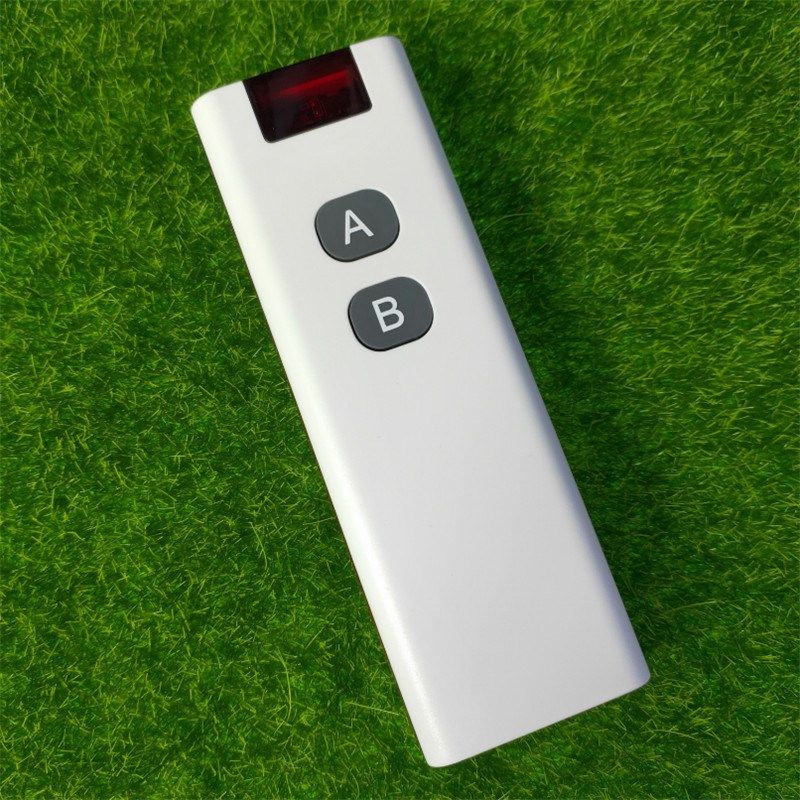 智能灯具红边二键遥控器电动卷帘门窗水泵远距离大白两键开关手柄