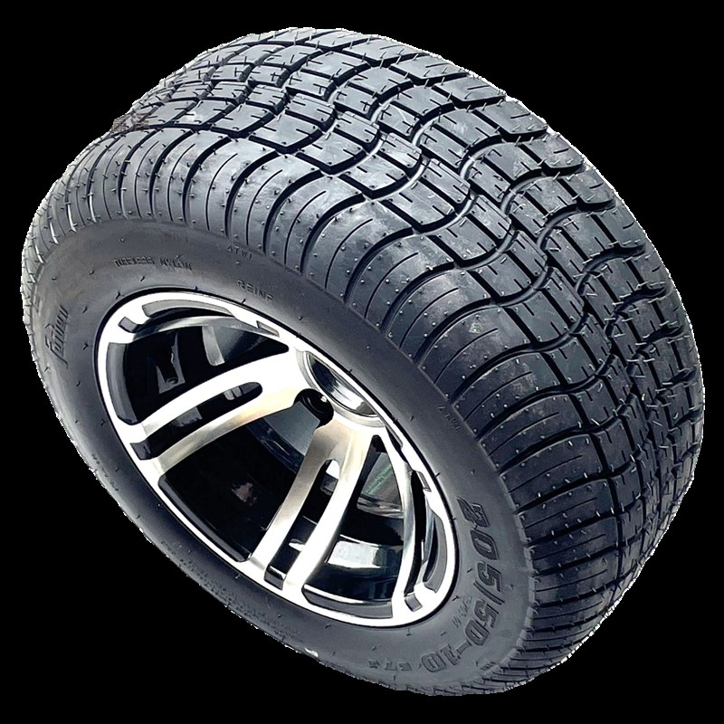 四轮沙滩车卡丁车观光车巡逻车高尔夫球车205/50-10寸轮胎铝轮毂