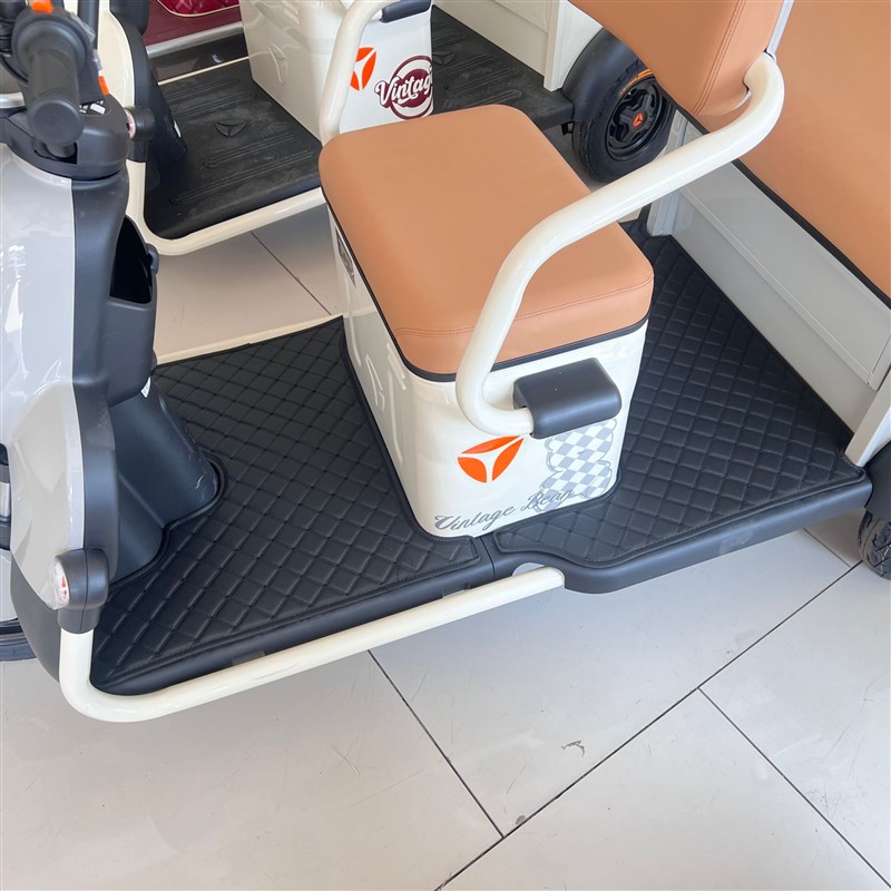 适用雅迪CL2电动三轮车脚垫防水防滑YD1000DZK-34C厚丝圈脚踏板垫