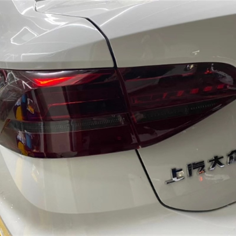 大众新朗逸新宝来探歌途观途锐CC熏黑尾灯贴膜改装