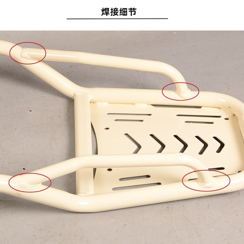 适用小牛MMT电动车 奶白后尾架 货架 储物后备箱 尾箱改装配件