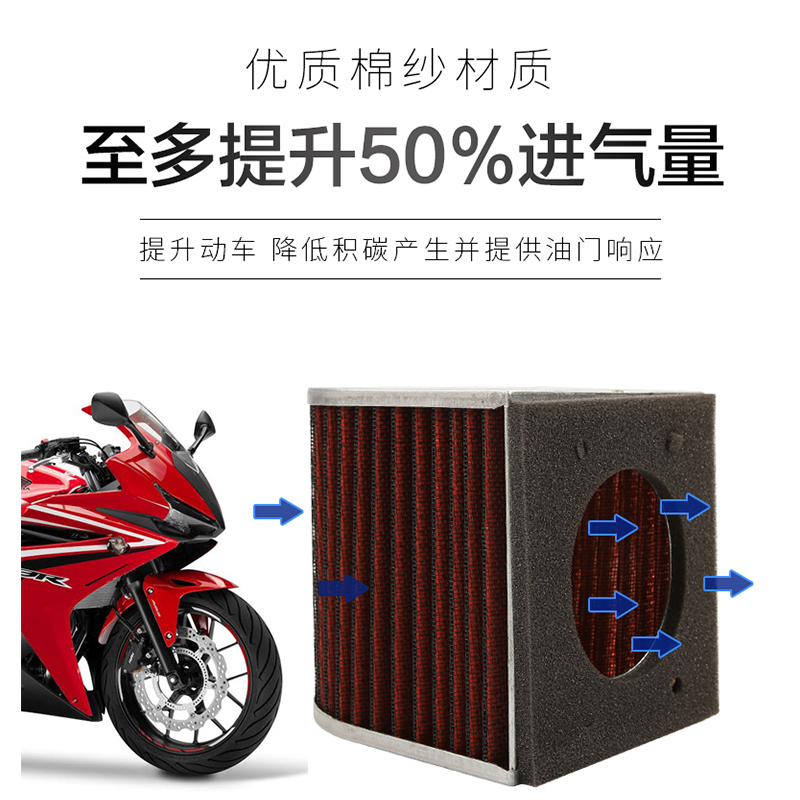 改装高流量空滤本沺CB500F CBR500R CB500X滤清器空气滤芯空气格