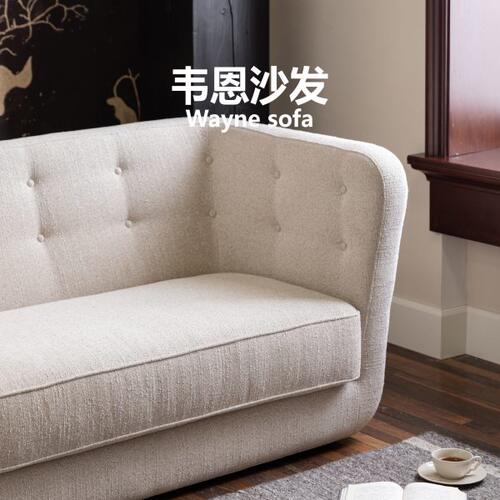 集木室物所/韦恩沙发客厅小户型布艺多双人复古新款直排法式北欧