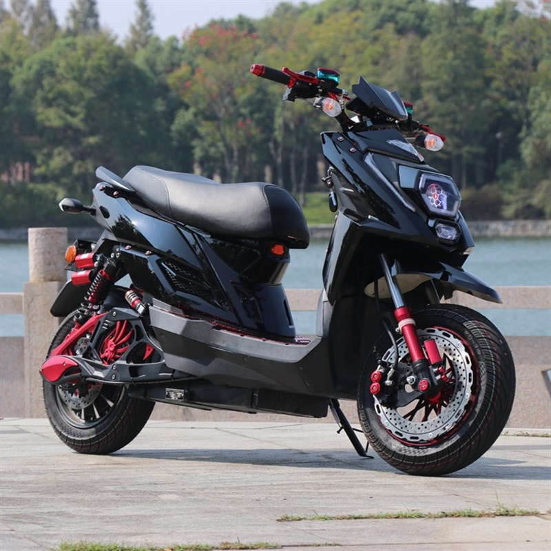 聚龙TTX电摩锂电池72V新款踏板电动车双人座外卖高速电动摩托车