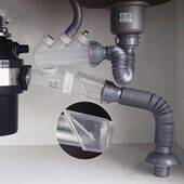 潜水艇厨房食物垃圾处理器下水管菜盆双槽粉碎机厨余下水器配件