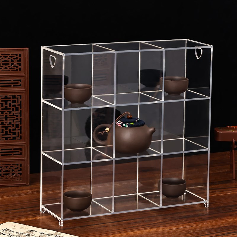 茶具置物架亚克力博古架小型茶台茶柜茶桌茶架茶叶茶杯架子摆放架