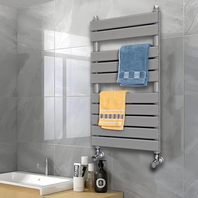 小背篓暖气片卫生间平板铜铝复合散热片卫浴家用水暖毛巾架超薄