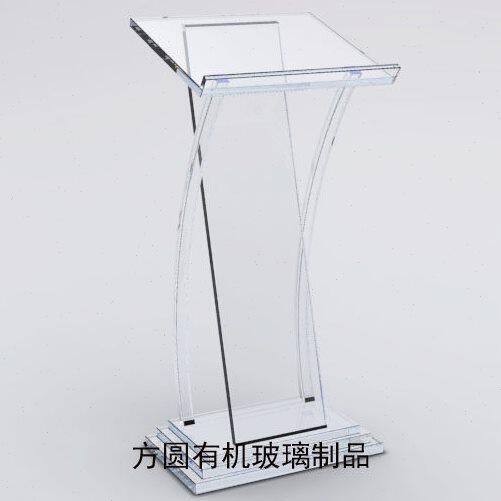 现货有机玻璃演讲台亚克力水晶发言台接待台咨客台餐厅服务前台