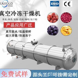 中大型冻干机真空机器食品铁皮石斛鹿茸低温商用提取液干燥机