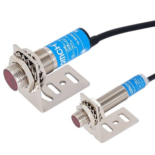 沪工漫反射式激光感应光电开关HG-J18-D50N1-2-P1-2传感器M18/12