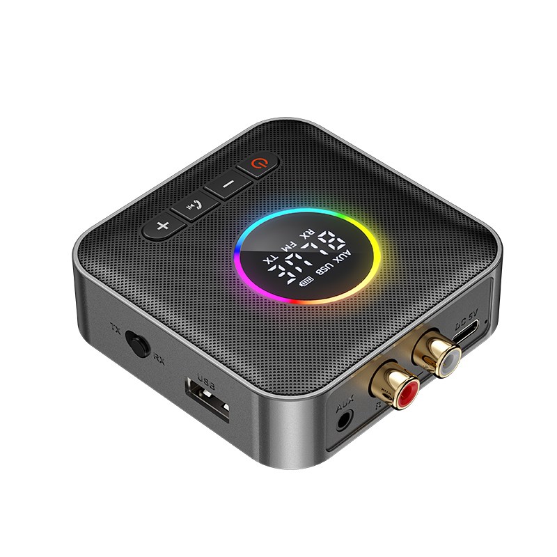 5.4蓝牙接收器转老音响功放专用车载FM音频发射器适配器改装模块