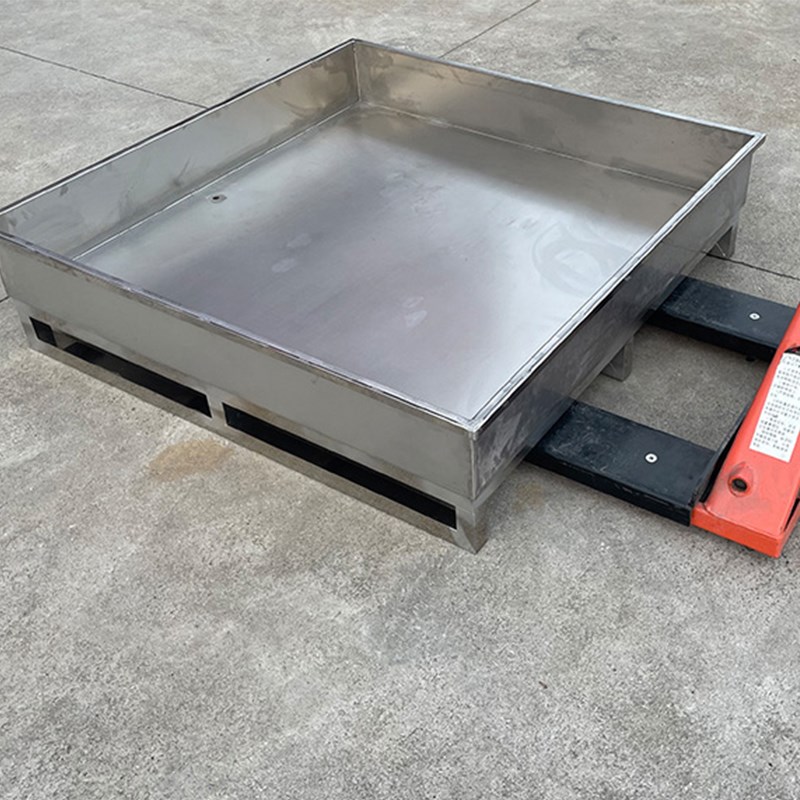 定制不锈钢防渗漏托盘危废化学品防泄漏油桶废液体防漏油平台仓储