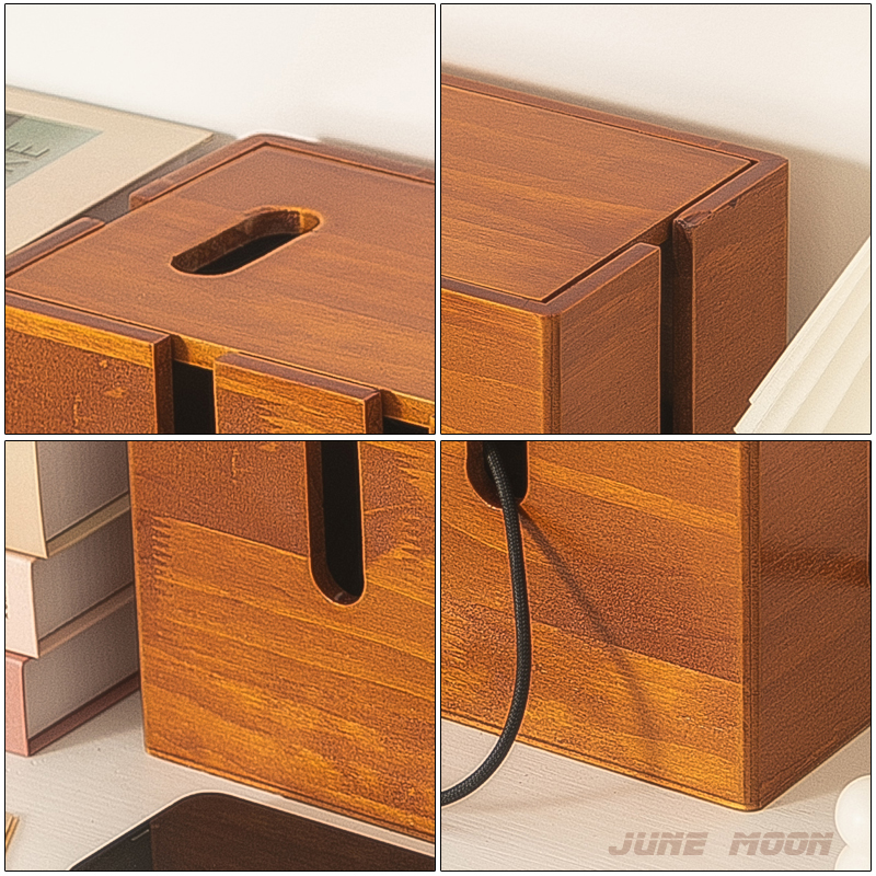 电线收纳盒插排延长线插座充电线收纳神器桌面集理线盒电源线理理