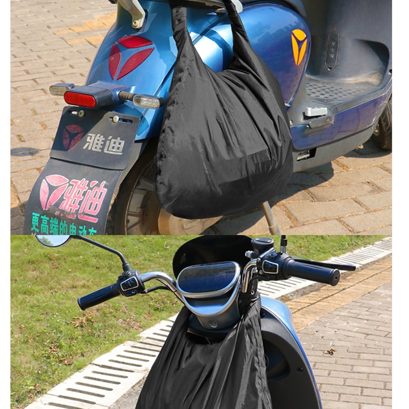 电动汽车头盔收纳袋摩托车密码锁头盔袋通用挎包防水防尘手提袋
