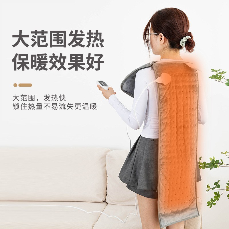 跨境110V暖脚宝多功能电热垫插电电暖鞋智能恒温拉链式拆分暖脚器