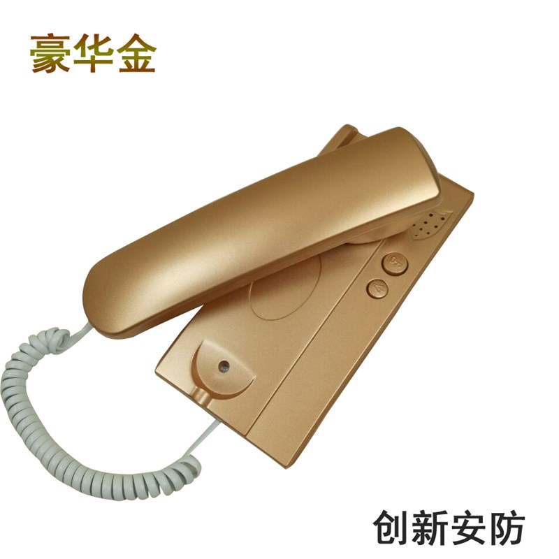 楼宇门对讲电话机门铃开锁通用234线5线6非可视对讲室内分机门禁