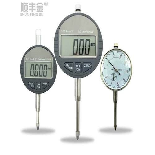 数显百分表千分表头0-10 12.7 25mm精度0.001电子指示表高度规计