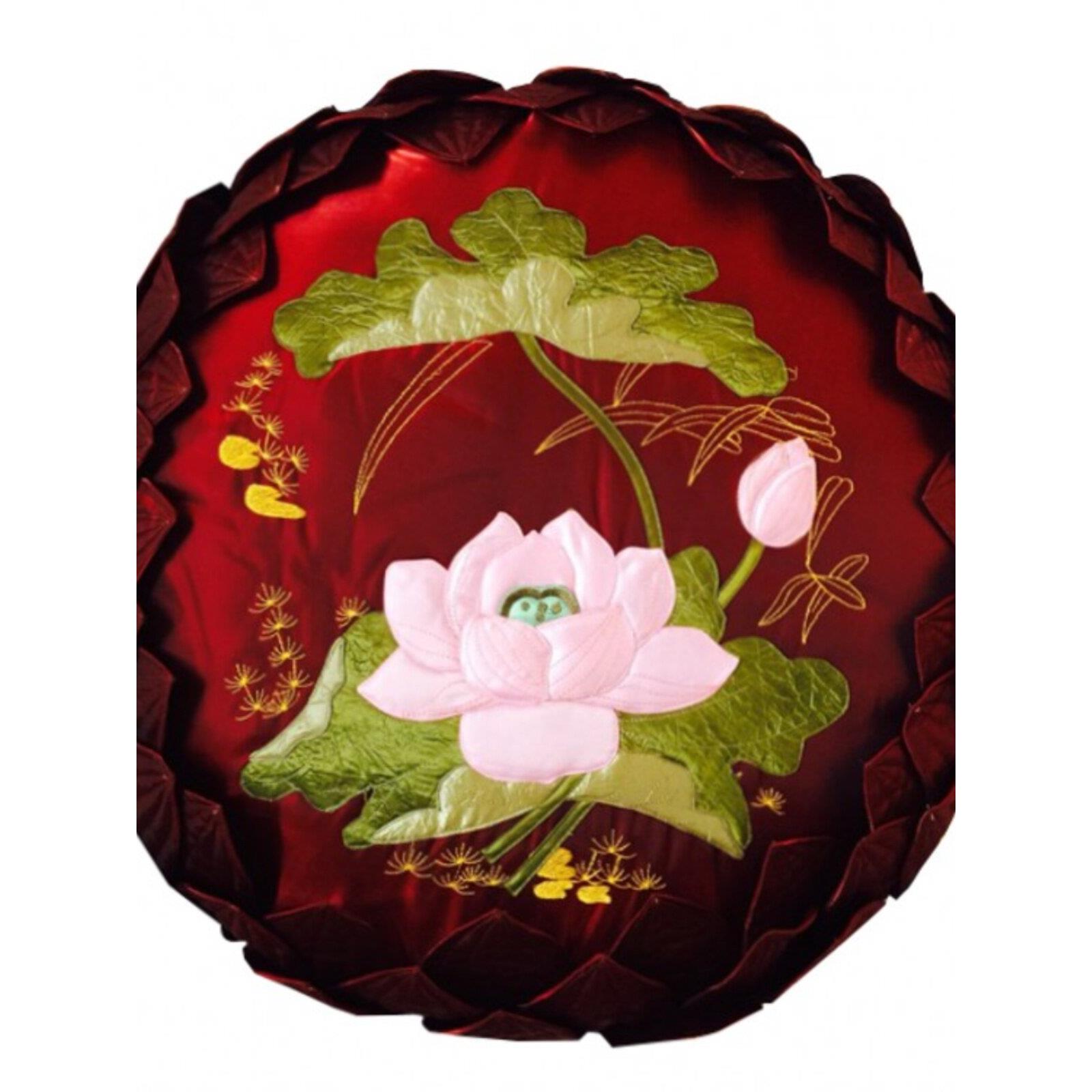 莲花佛垫椰子棕榈蒲团冥想垫禅宗冥想蒲团崇拜垫跪垫背诵垫圆形可