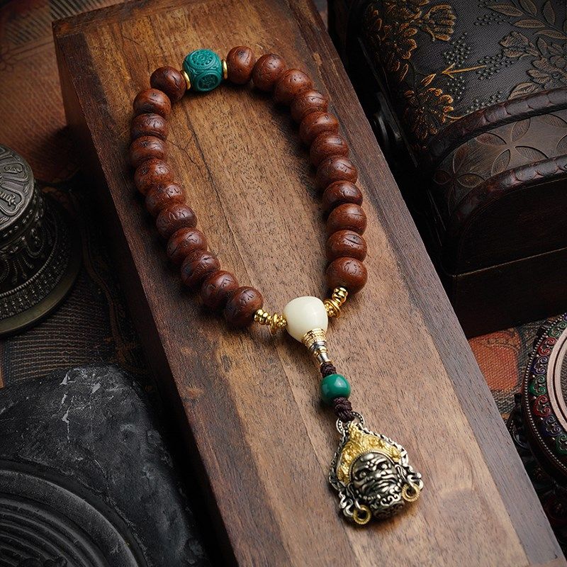 老凤眼菩提子手持手串男女文玩配饰机刷成品盘玩佛珠精品财神吊坠