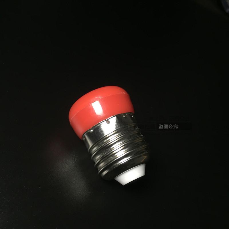 LED莲花灯泡红色蜡烛灯3W供佛神台佛龛长明节能灯指示灯E27E12E14