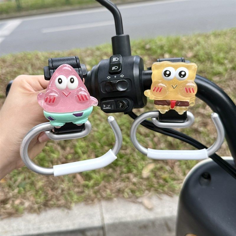 通用电动车挂钩前置电瓶车把挂物钩摩托自行车可爱卡通高颜值挂扣