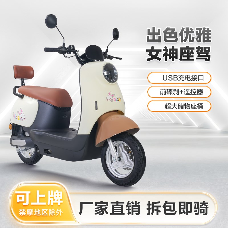 小龟王电动车60V电瓶车家用代步接送孩子72V电动摩托车长跑王锂电