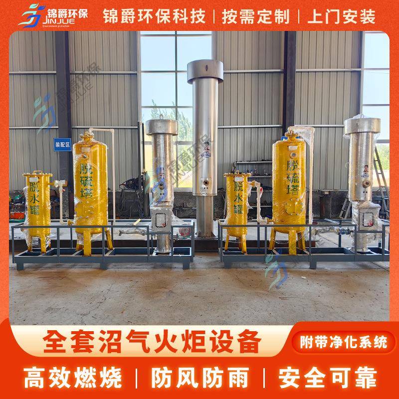 大中小型污水处理厂厌氧发酵沼气火炬内燃式垃圾填埋场沼气火炬