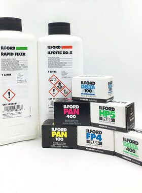 依尔福135黑白胶卷pan100伊尔福pan400/delta100/FP4/HP5 练习400