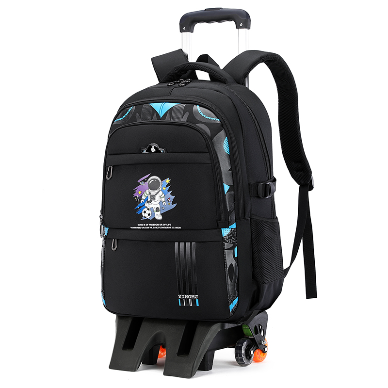 拉杆书包初中f生小学生二到六九年级男生大容量防水两用耐用拉杆