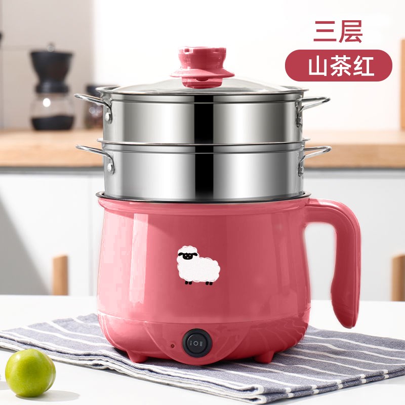 德国多功能户外露营电炒锅宿舍z家用电热锅旅行电煮锅电饭煲不粘